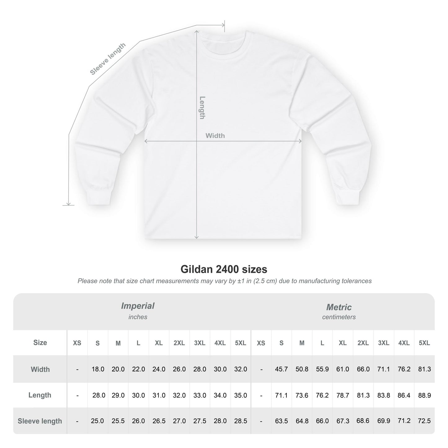 Gildan Long Sleeve T-Shirt - Custom Logo