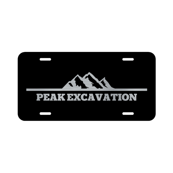 Engraved License Plate- Custom Logo