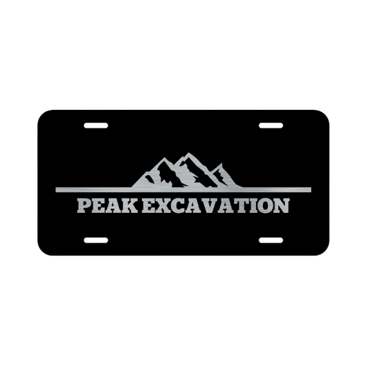 Engraved License Plate- Custom Logo