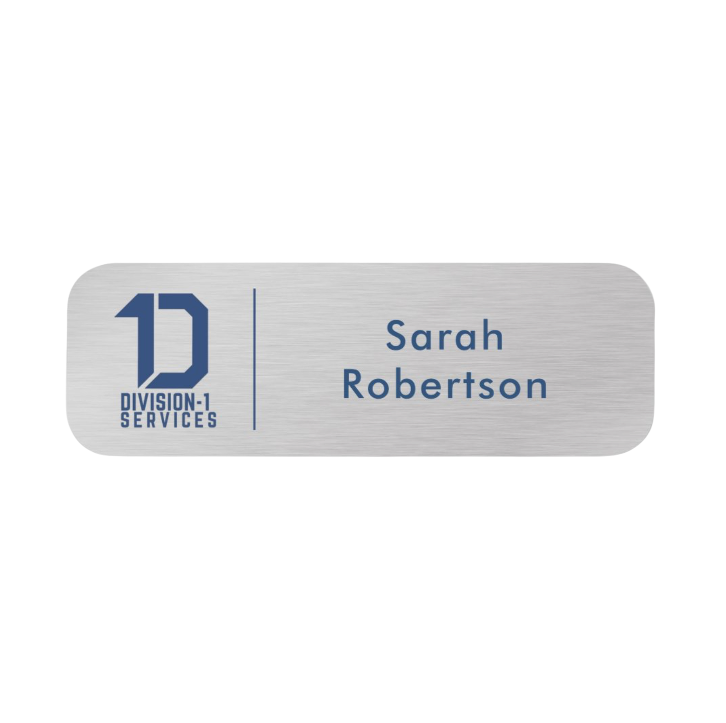 Custom Employee Name Tag- Pin or Magnetic Backing